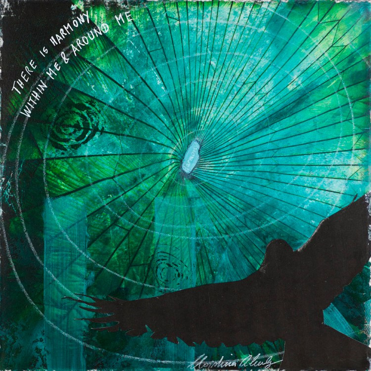 Christina Schulz, Artist, mixed media painting: harmony